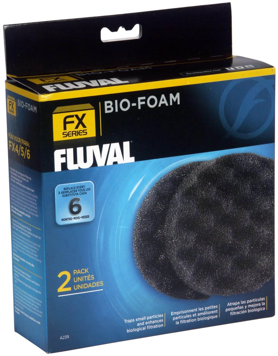 Recargas de espuma biológica Fluval para filtros FX, 2uds