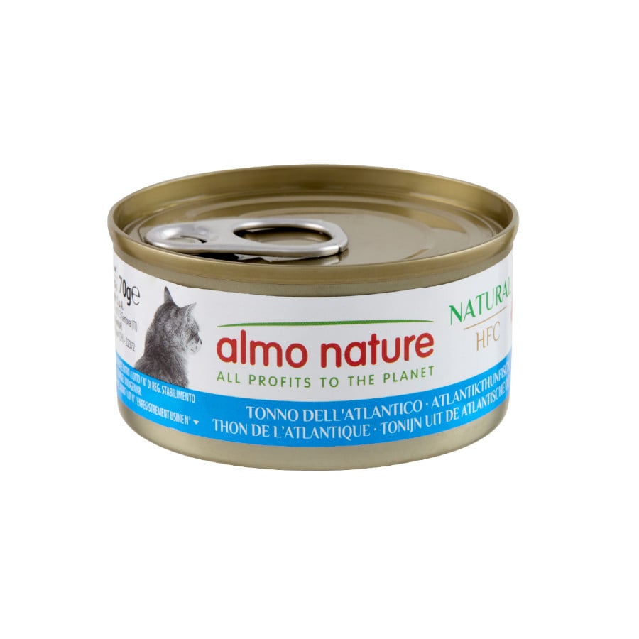 70 g Almo Nature HFC atún del Atlántico lata para gatos