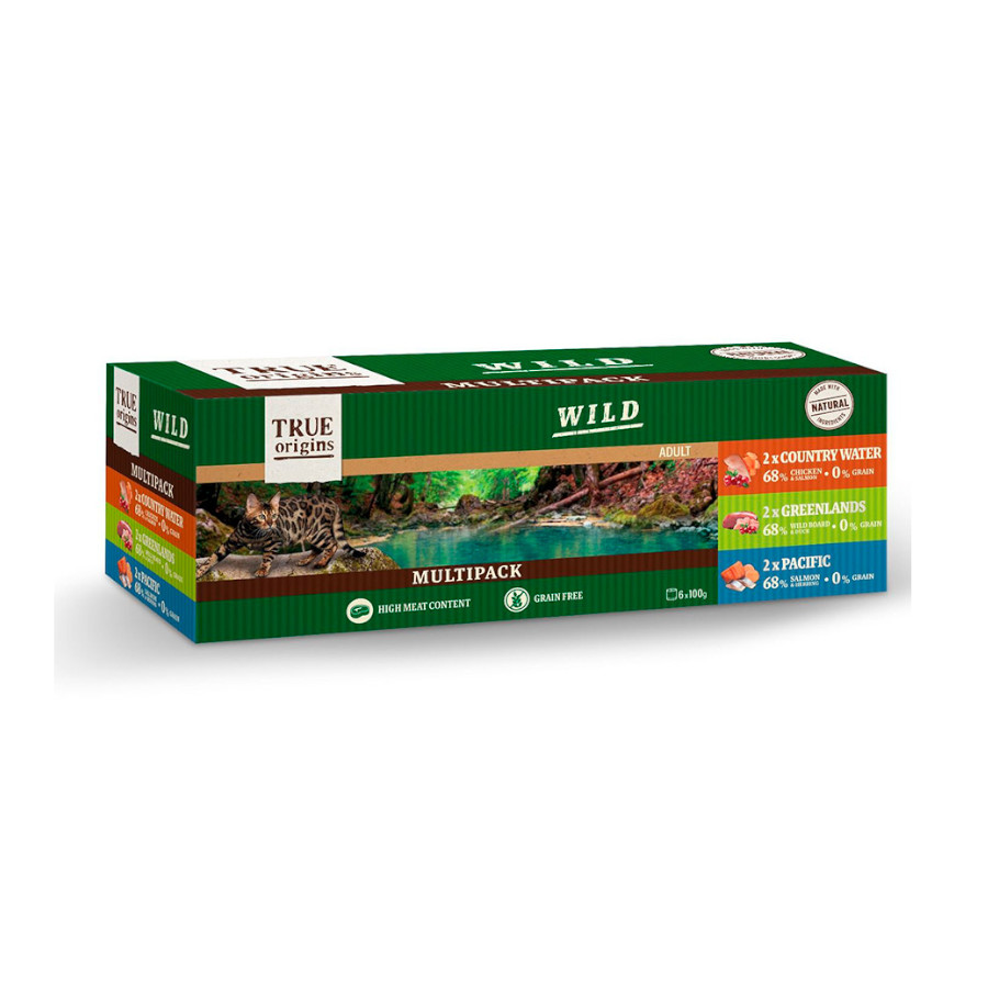 24 latas x 100 g True Origins Wild lata para gatos ¡Pack ahorro!