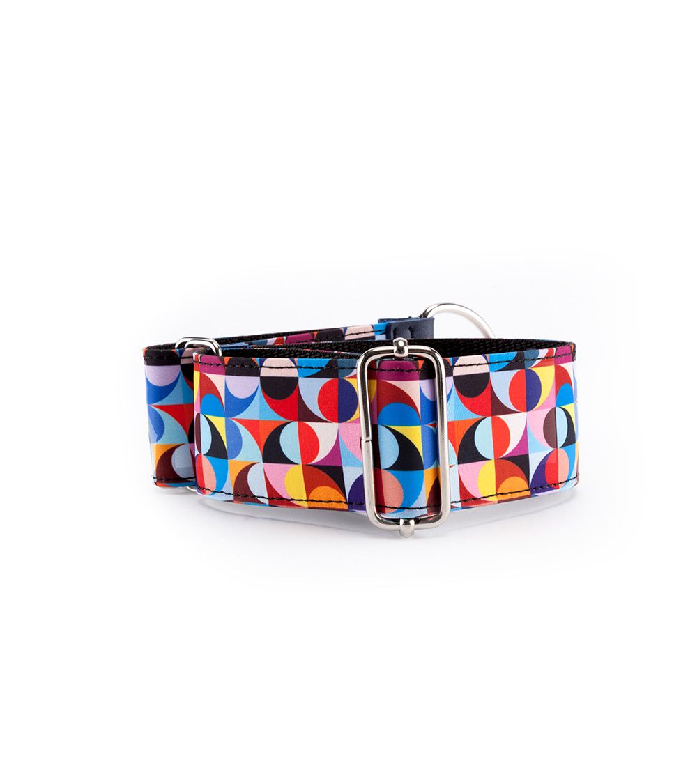 Pamppy galgo speedy collar regulable retro colors multicolor para perros
