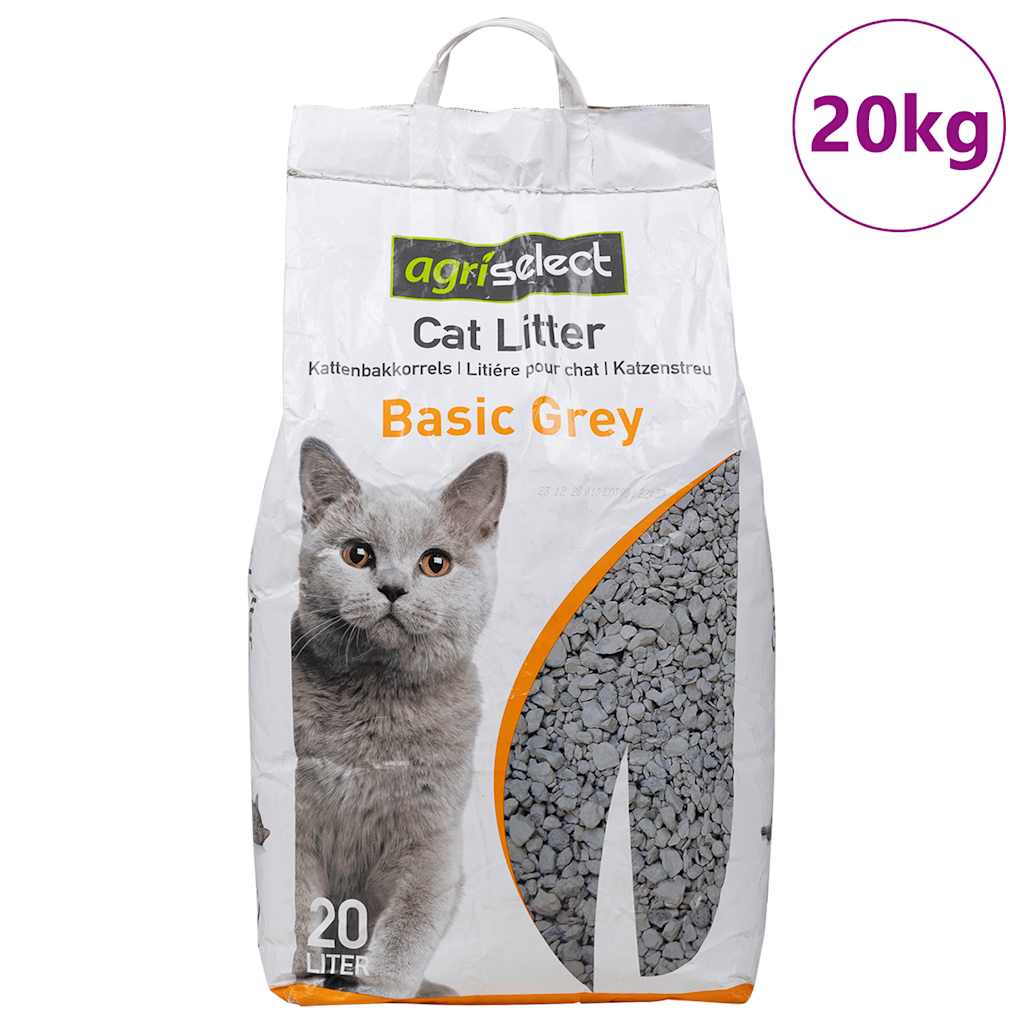 vidaXL Arena para gatos de bentonita de grano grueso 20 L