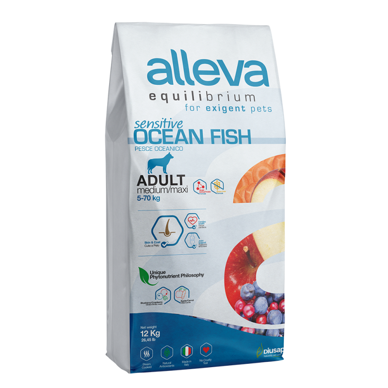 Alleva Equilibrium perros Adultos de digestión Sensible Pescado Oceánico – Alleva