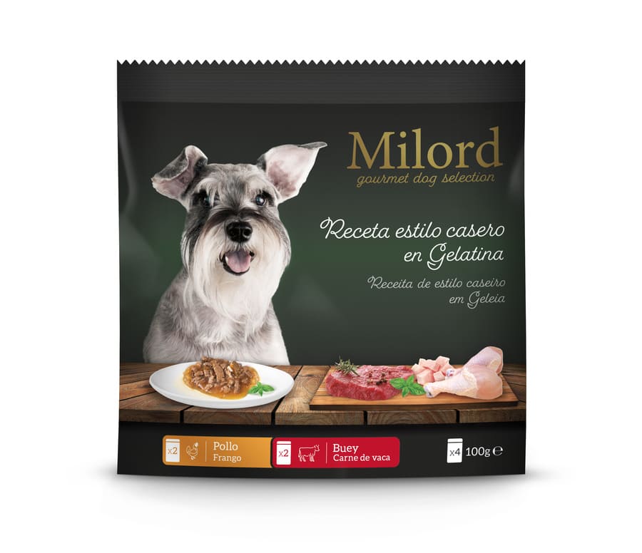 Milord Adult Receta estilo casero en Gelatina con Pollo y Buey