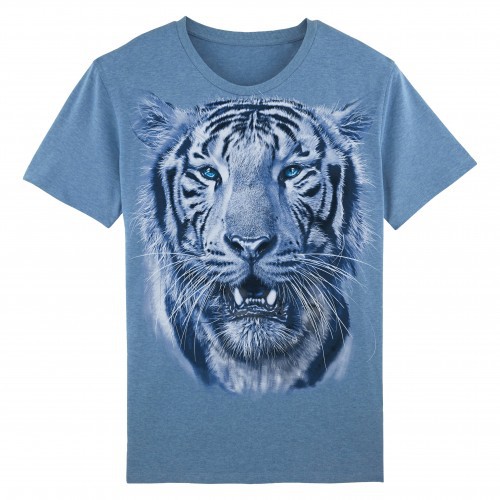 Camiseta Tigre Monocromática color Azul, , large image number null