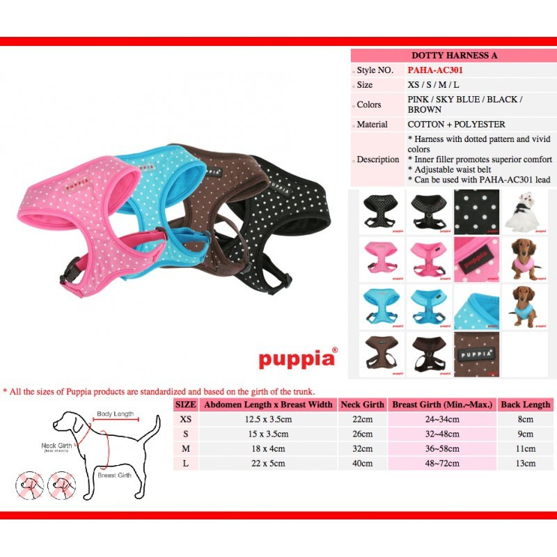 Arnés Dotty Soft para perros color Rosa, , large image number null