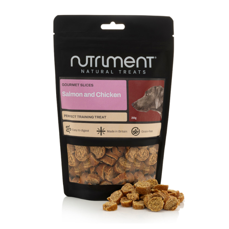 200 g Nutriment Gourmet Barrita Salmón y Pollo Snack para perros