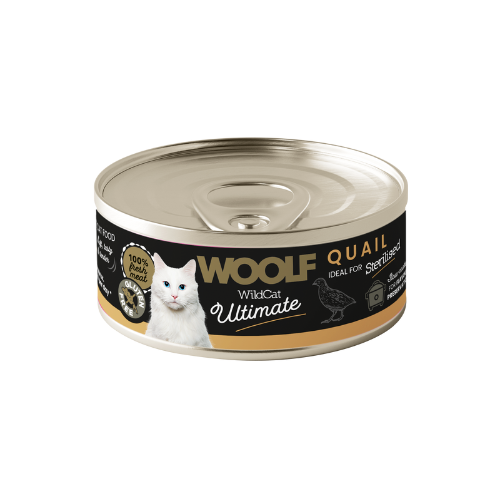 Woolf Ultimate Húmedo Gato Adulto – Esterilizado Codorniz 85gr