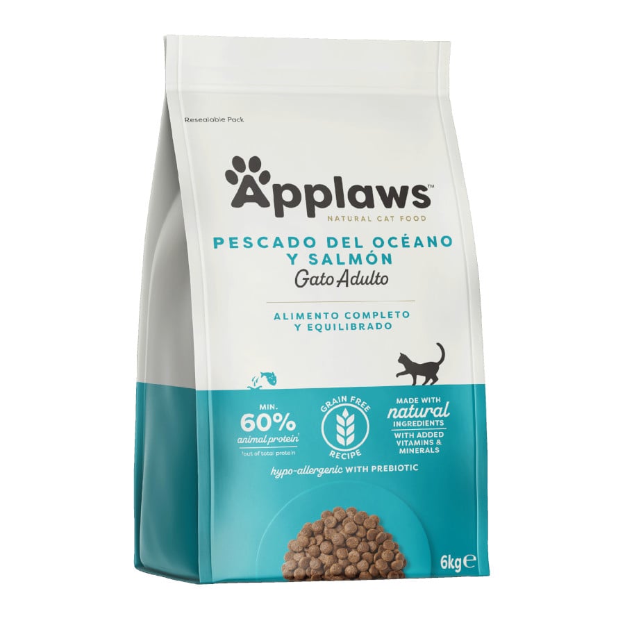 Applaws Adult Grain Free Pescado Azul y Salmón pienso para gatos