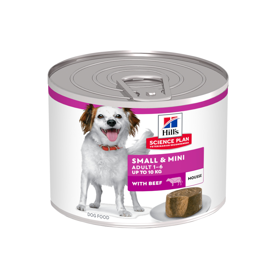 24 latas x 200 g Hill’s Science Plan Adult Small & Mini Mousse de Ternera lata para perros ¡Pack ahorro!