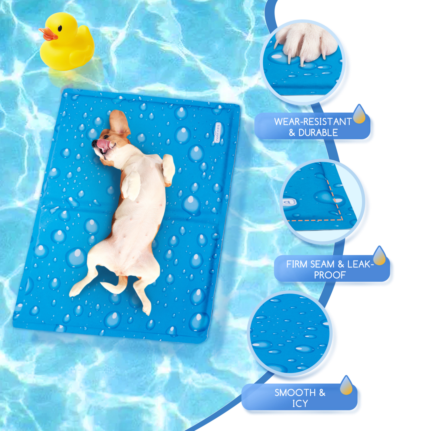 Cama Perro Verano Nobleza Pcs Grandes, Alfombra Refrescante