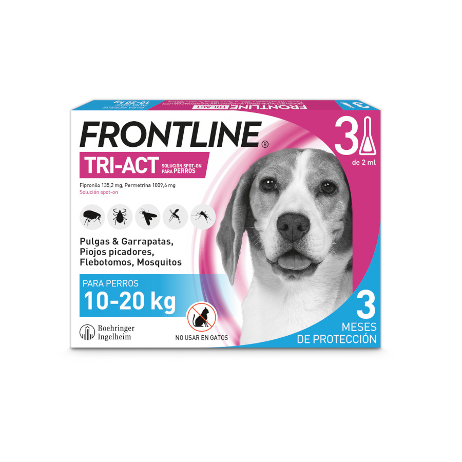 Frontline Tri-Act Pipetas Antiparasitarias para perros