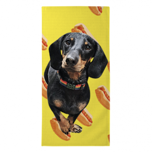 Animal Studio toalla de playa personalizada perritos calientes, , large image number null