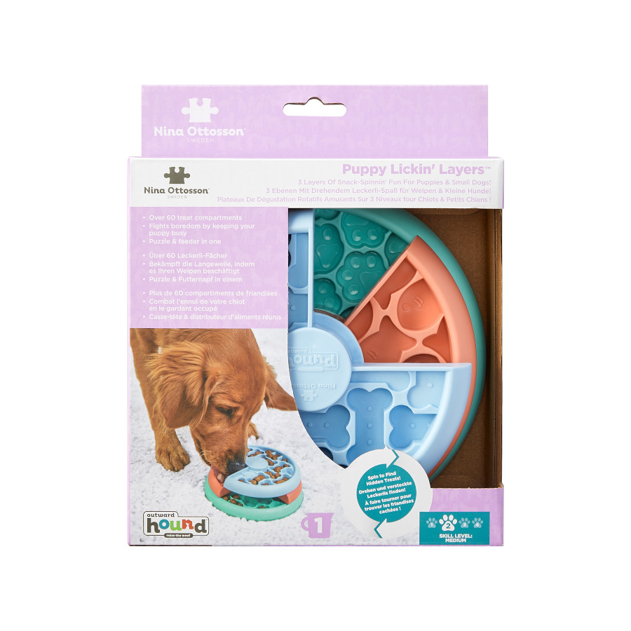Outward Hound Puppy Lickin' Layers Juguete Interactivo con Chuches