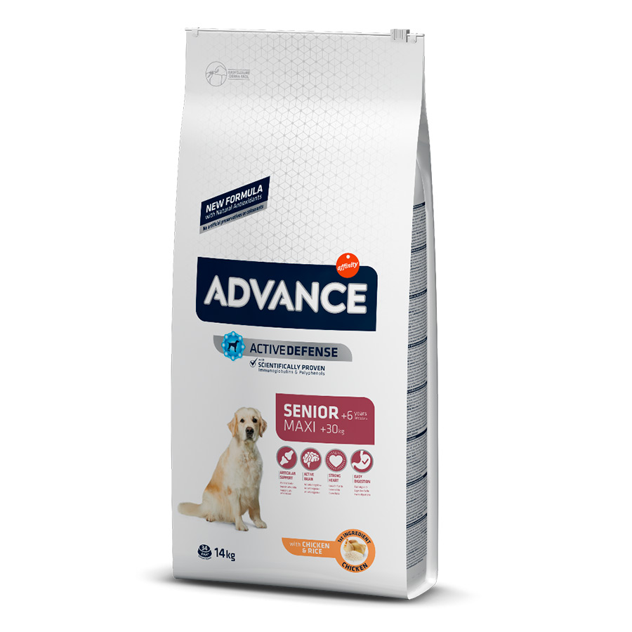 Affinity Advance Senior Maxi +6 Pollo y Arroz pienso para perros, , large image number null