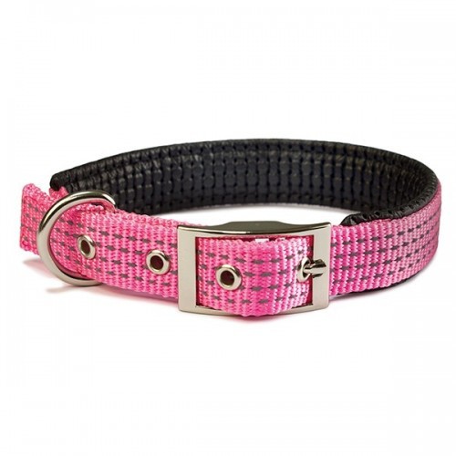 Collar de nylon liso para perros color Rosa, , large image number null