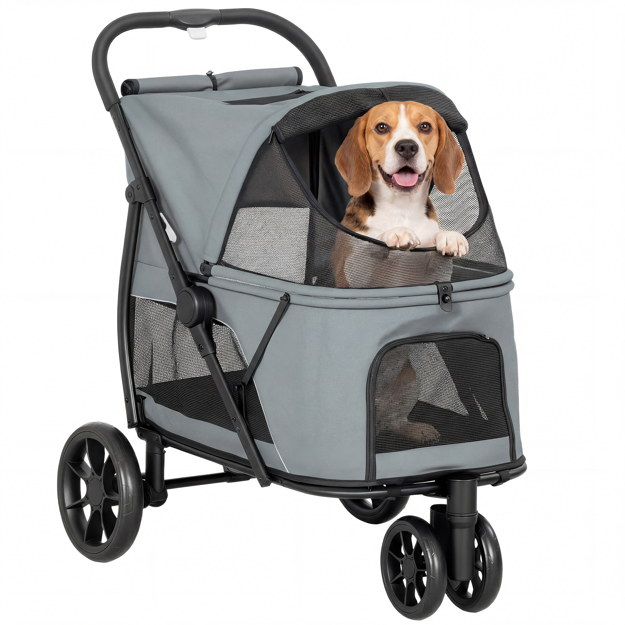 PawHut Carrito para Perros Gris