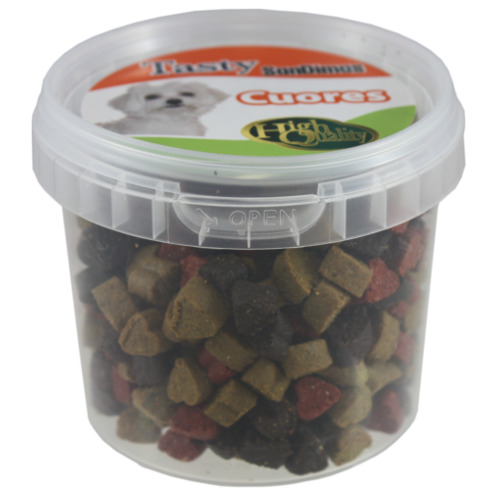 200 g San Dimas Bocaditos Cuore Tricolores para perros