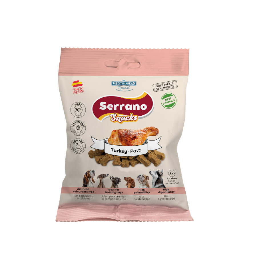 85 g Mediterranean Natural Serrano Galletas Pavo para perros