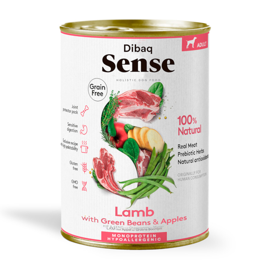 380 g Dibaq Sense Lata Grain Free Cordero para perros