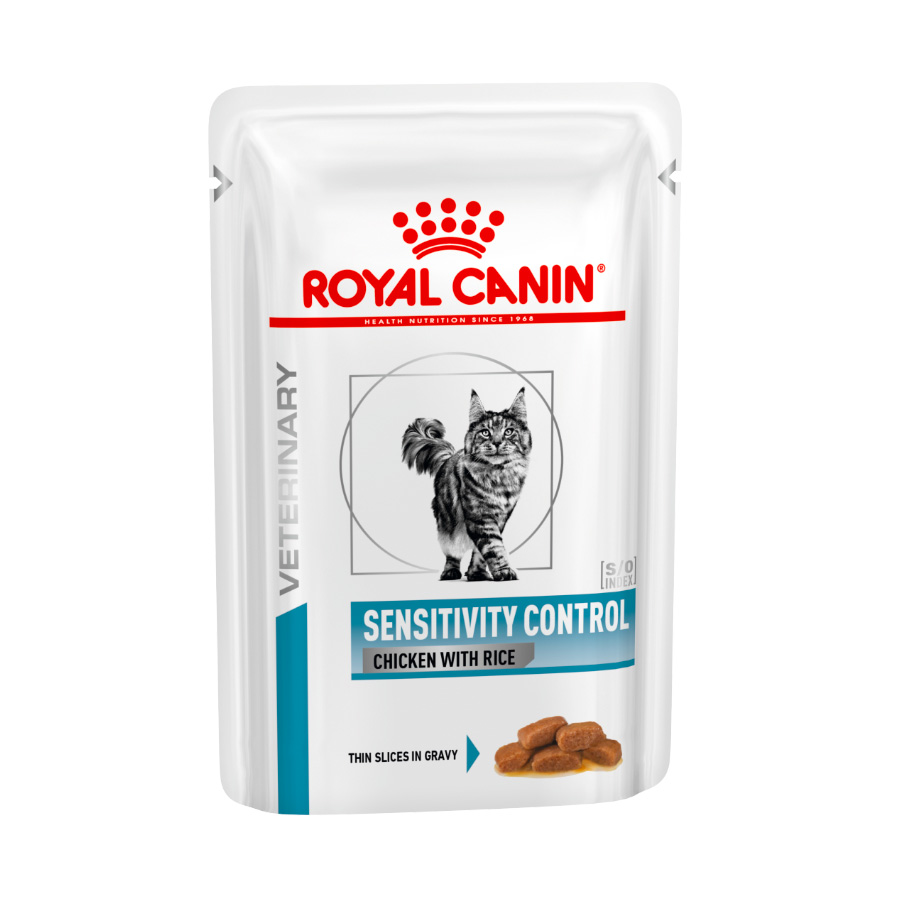 24 sobres x 85 g Royal Canin Veterinary Sensitivity Control Pollo y Arroz sobre en salsa ¡Pack ahorro!