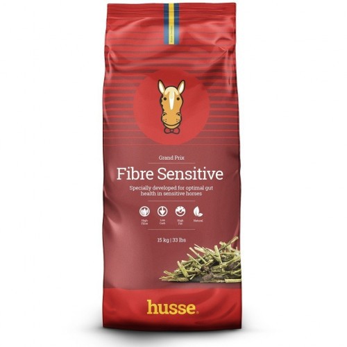 Pienso  Husse Fibre Sensitive para caballos sabor Cereales, , large image number null