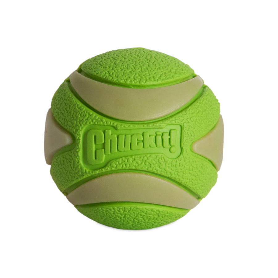 Chuckit! Max Glow Ultra Squeaker Pelota con Brillo para perros