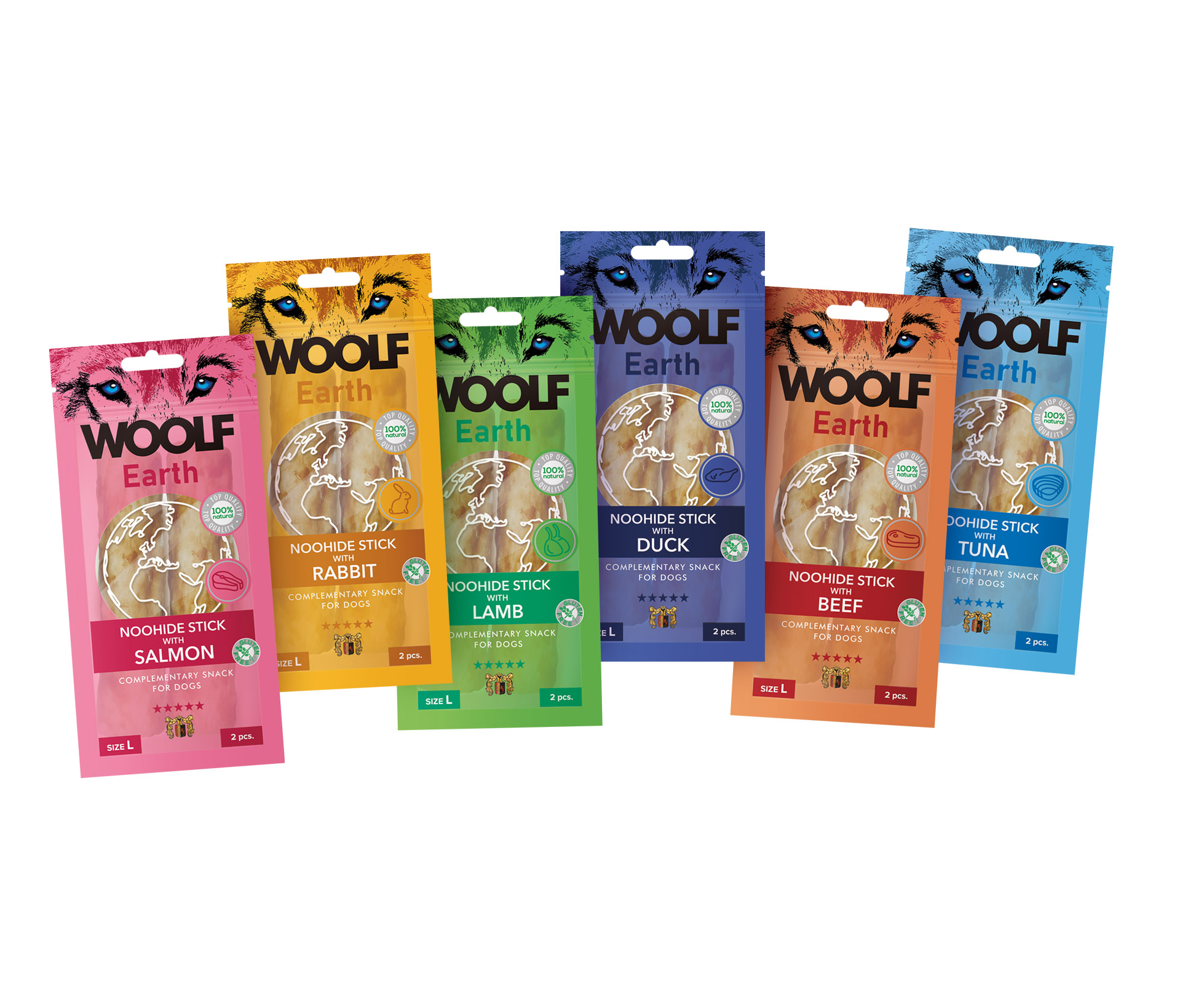 Caja Degustación Woolf Earth para Perros 6 Sabores – XL