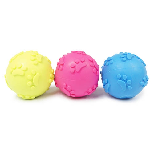Pelota con huellas juguete para perros