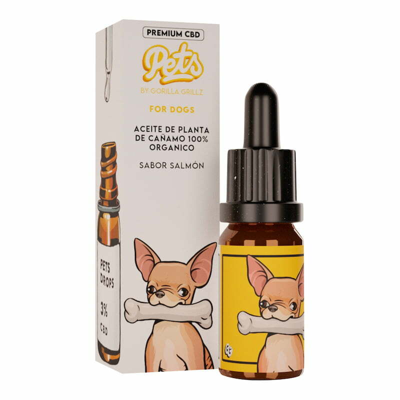 Aceite CBD PETS 3% para perros sabor salmon