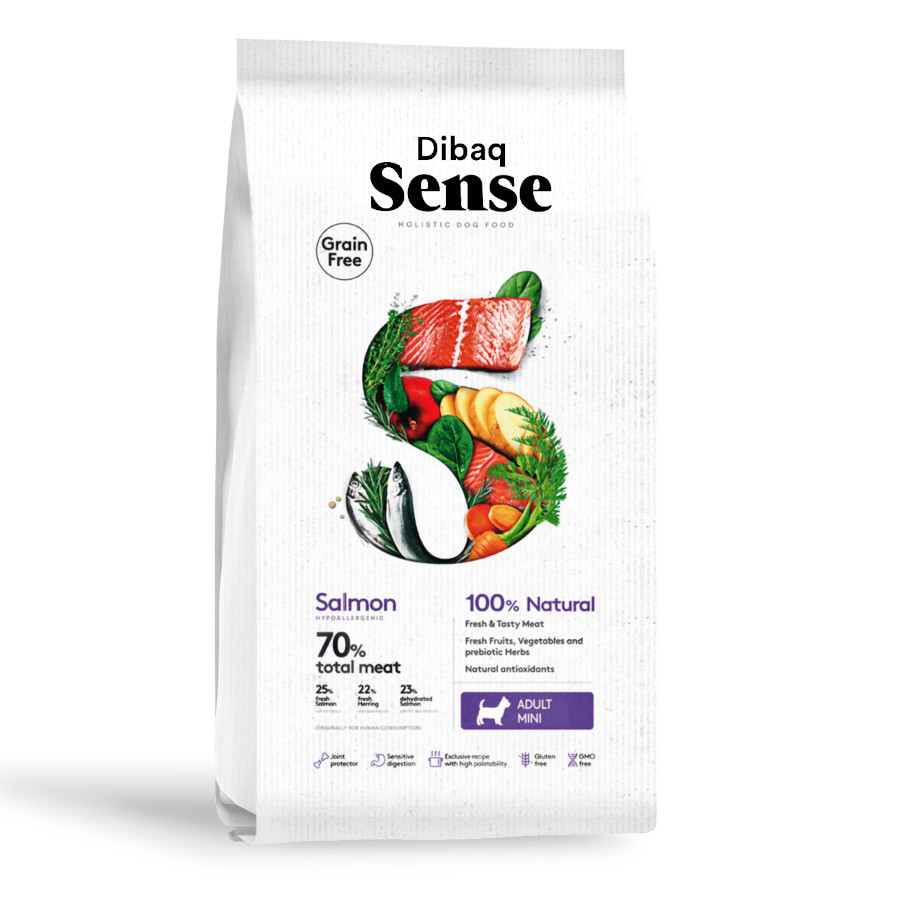 2 Kg Dibaq Sense Pienso Grain Free Salmón para perros mini