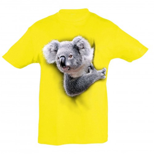 Camiseta Koala Niño color Amarillo, , large image number null