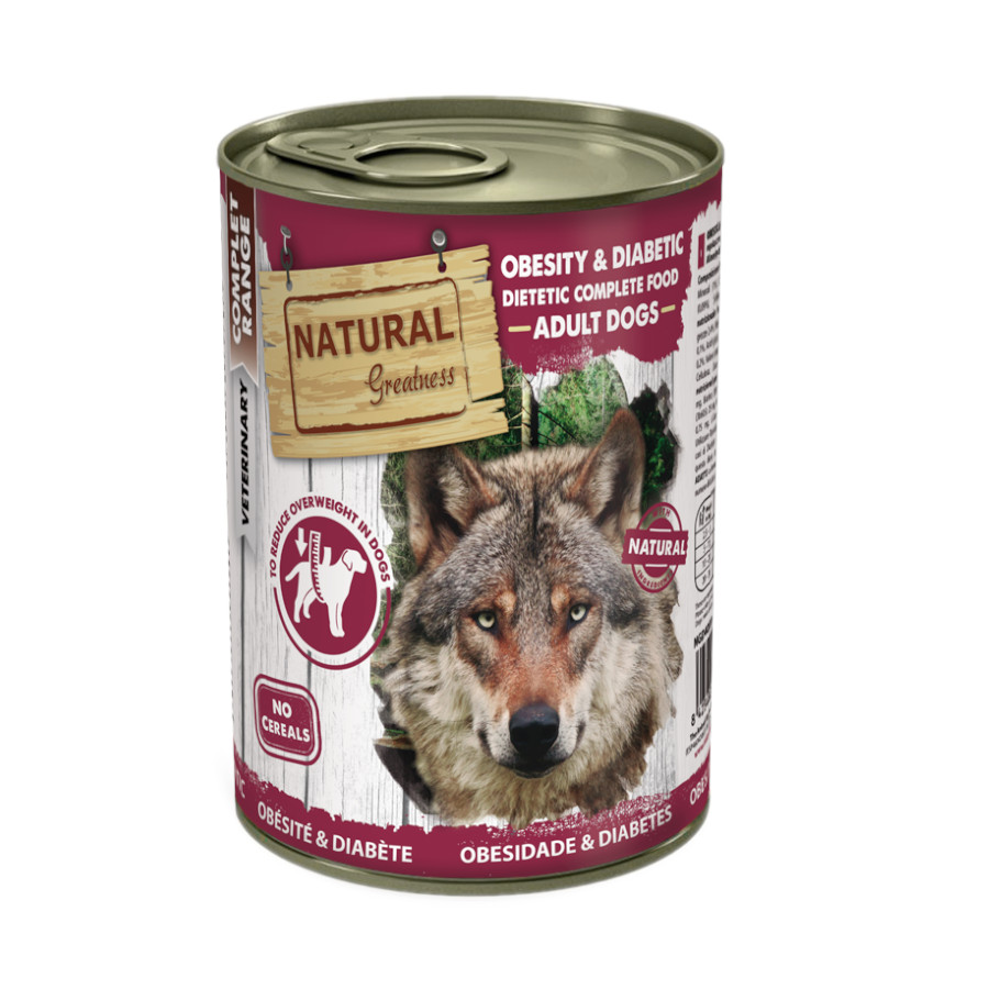 0.4 KG Natural Greatness Obesity & Diabetic Pollo Comida Húmeda para perros