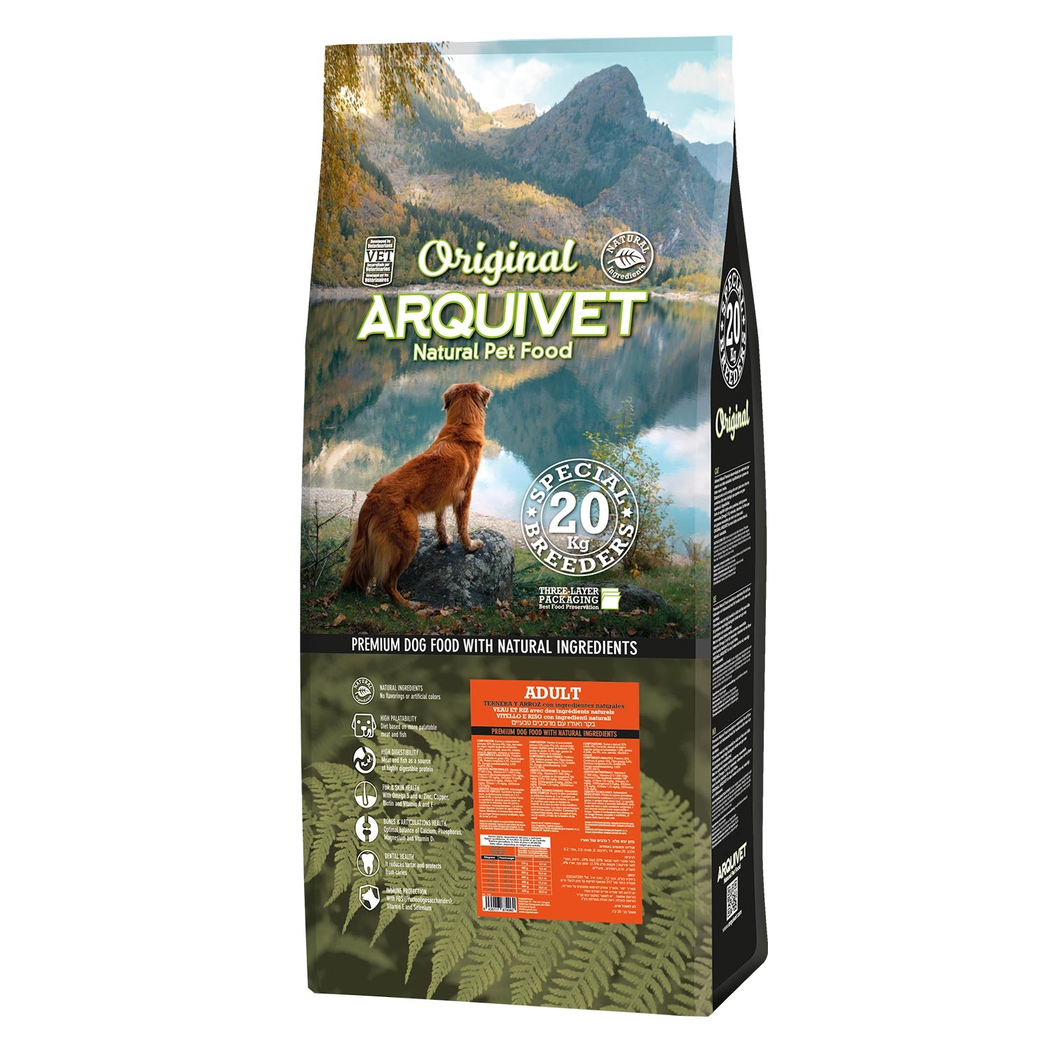Pienso de Ternera & Arroz 20 Kg.