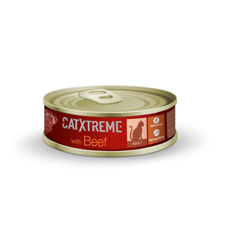 24 latas x 170 g Catxtreme Sterilised Ternera en paté lata para gatos ¡Pack ahorro!