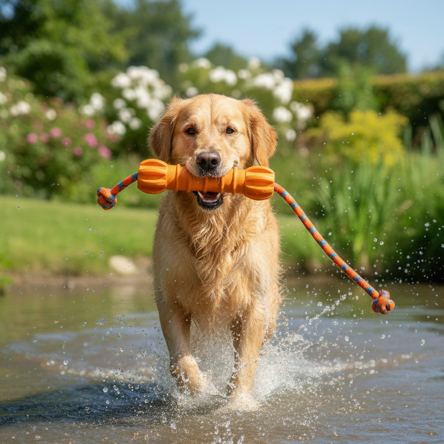 All For Paws Wow Play Juguete Stick Flotante para perros