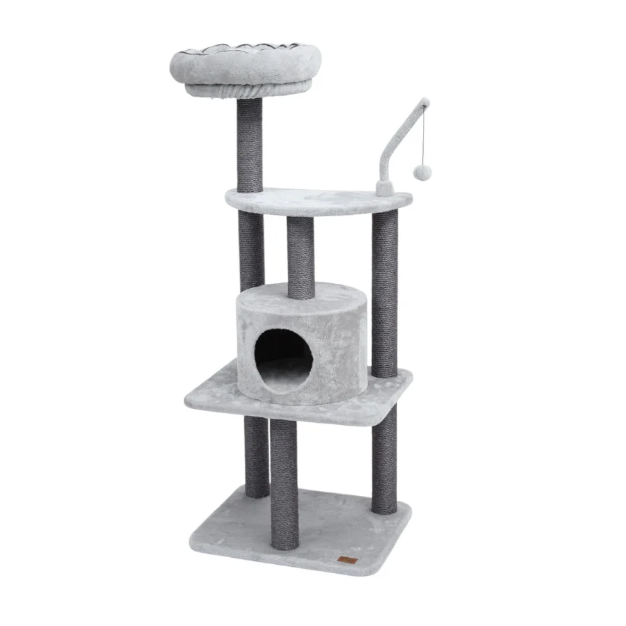 Leeby Kenzo árbol rascador con cama para gatos