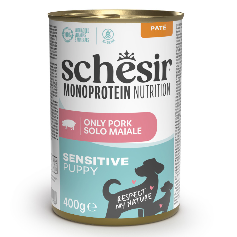 SHR MONOP DOG PUP SENSI GF HAM CAN 400G