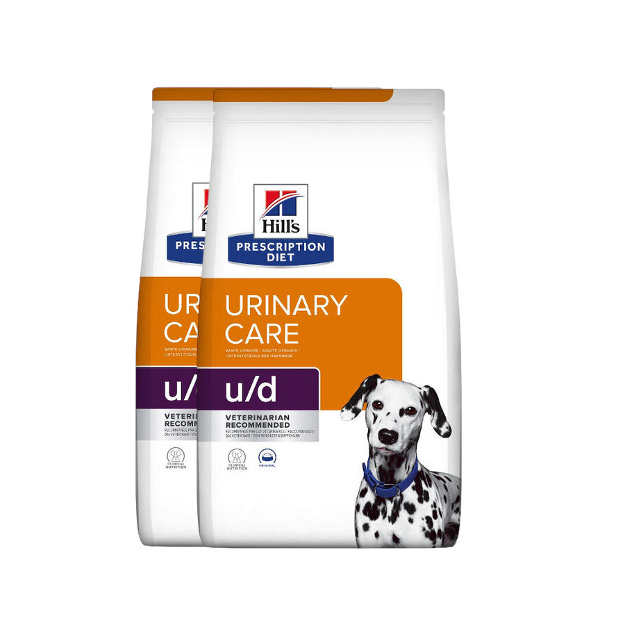 2 x 4 kg Hill's Prescription Diet Urinary Care u/d pienso para perros ¡Pack ahorro!