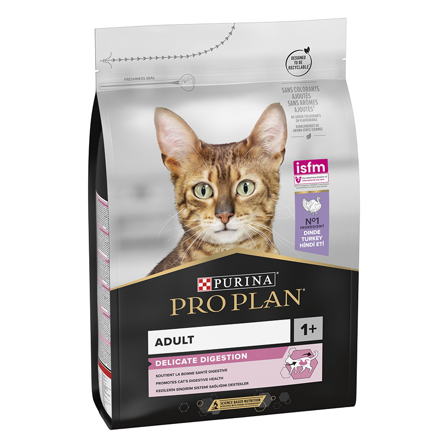 3 kg Pro Plan Adult Delicate Digestion Adult pavo pienso para gatos