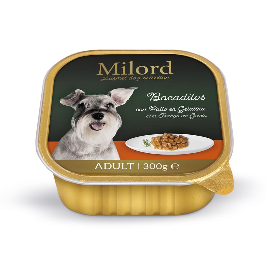 300 g Milord Adult Pollo en Gelatina tarrina para perros