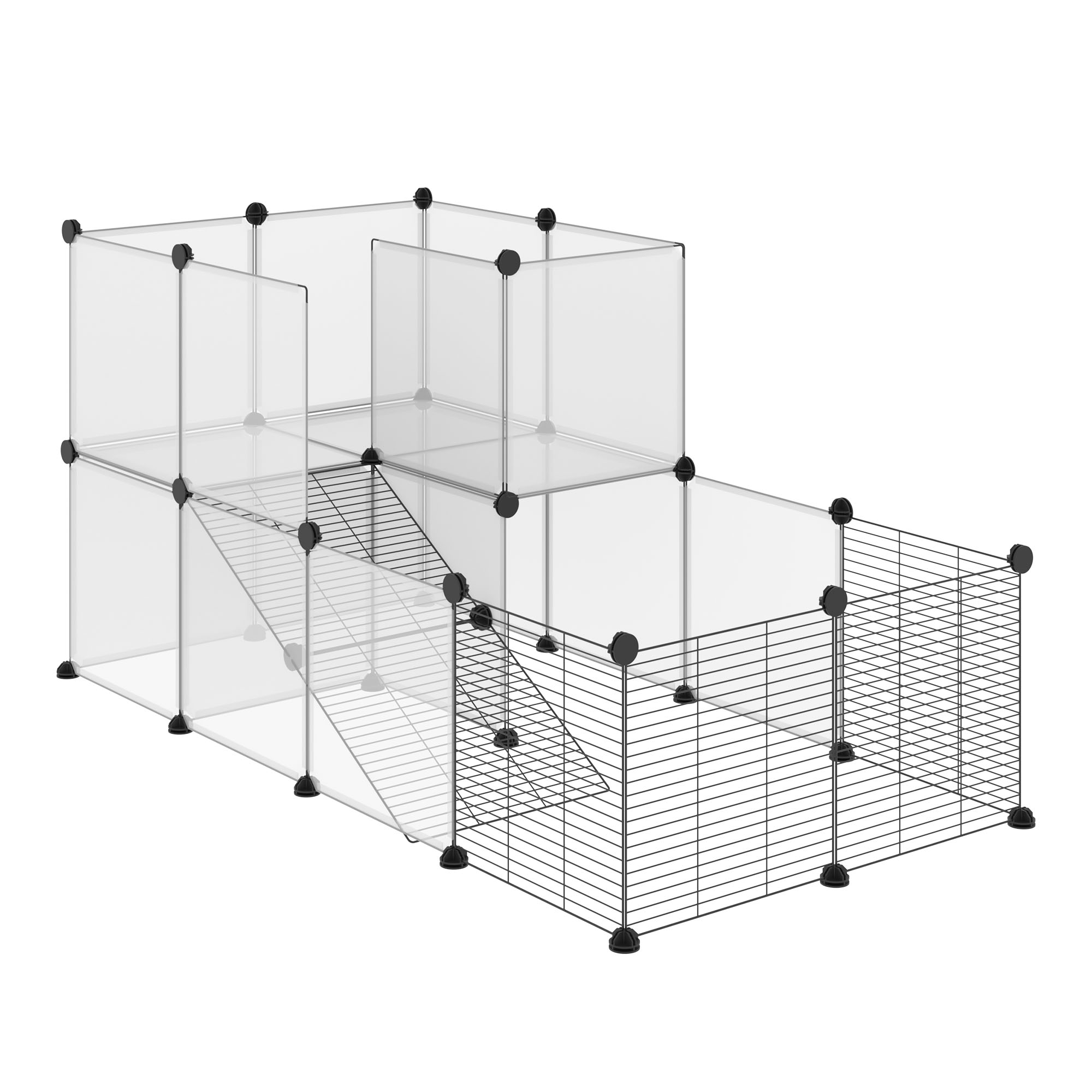 PawHut Jaula para Animales Transparente