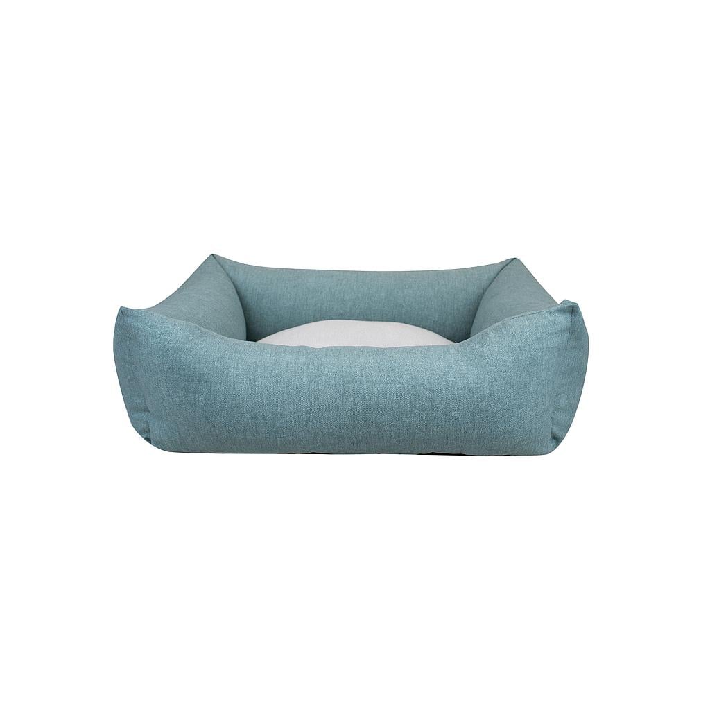 YAGU DESCANSO CUNA DESENFUNDABLE LONETA TURQUESA (T-5  100 x 80 x 24 CM)