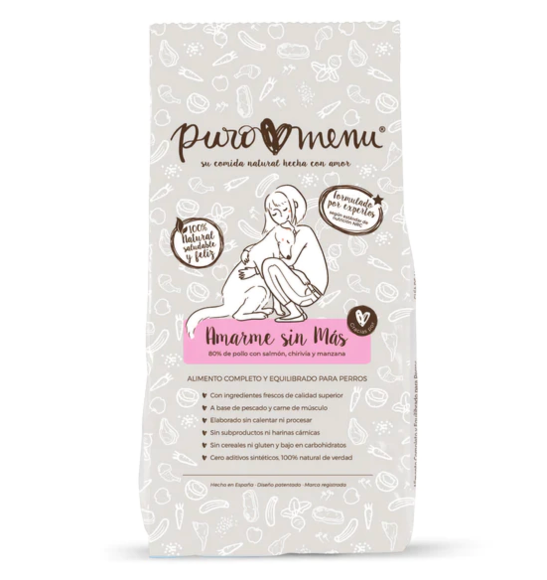 Pack iniciación dieta BARF perro pequeño (3,2Kg) | con 80% de carne de Vacuno | Sin cereales | Sin patata | Sin aditivos | 8 paquetes de 800g en
