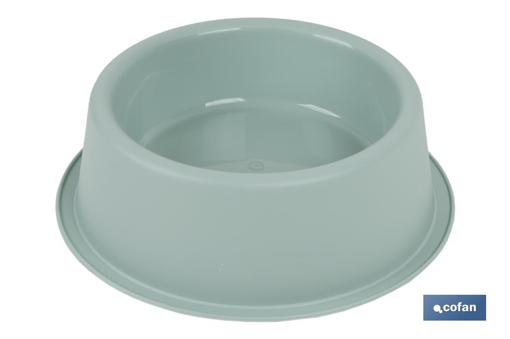 Comedero para Mascotas | Color Verde Agua | Medidas: 24,5 cm x 7,5 cm cm | Ven ta Unitaria