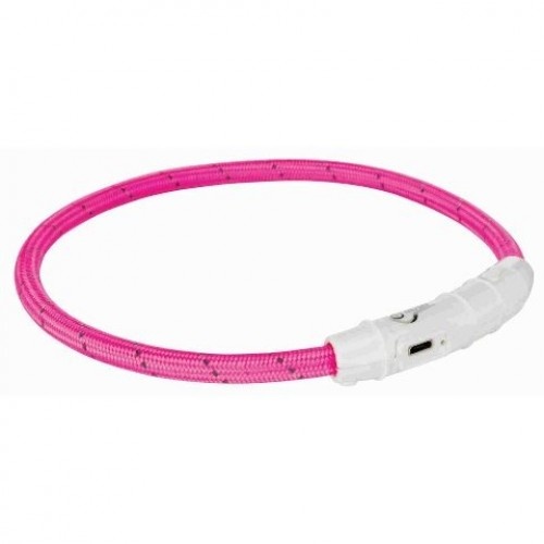 Trixie Collar con Luz Led L-XL Rosa para perros