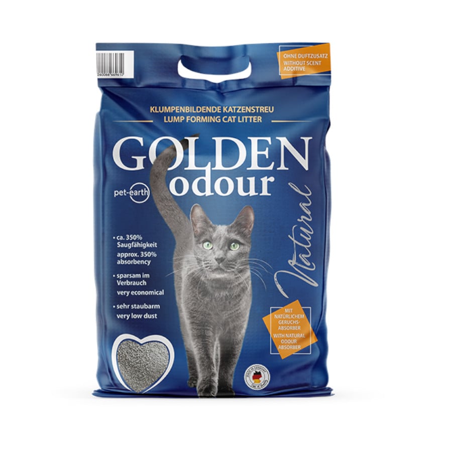 Golden Odour Arena Aglomerante Absorbe Olores para gatos