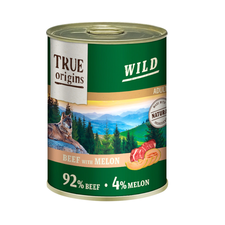 400 g True Origins Wild Adult Ternera y Melón lata para perros