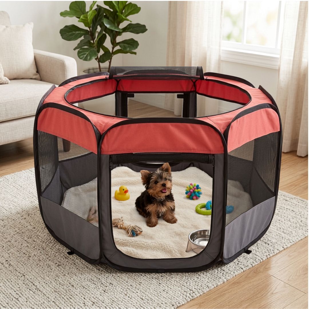 TK-Pet Parque Plegable de Lona para mascotas