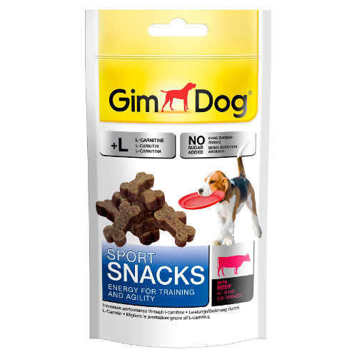 60 g GimDog Sport Huesitos Ternera para perros