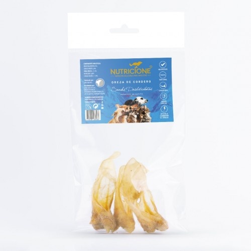 Nutricione Snack Oreja de cordero para perros y gatos (pack de 5 uds)